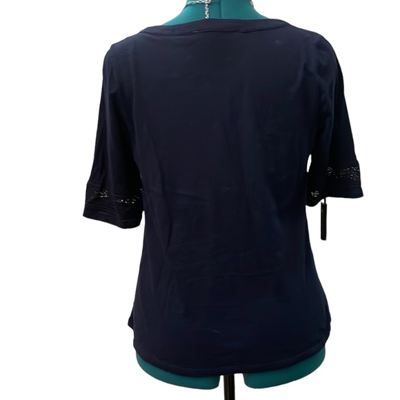 Loft Top Longer Sleeve Navy Size S - Picture 2 of 4